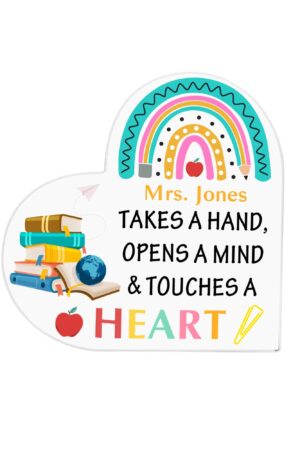 Heart Shaped Christmas Acrylic Keepsake Ornament Personalized Gift