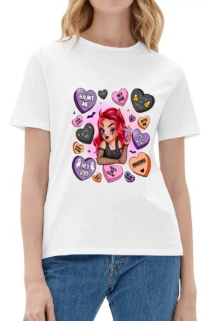 Women's Cotton Front & Back Printing T Shirt