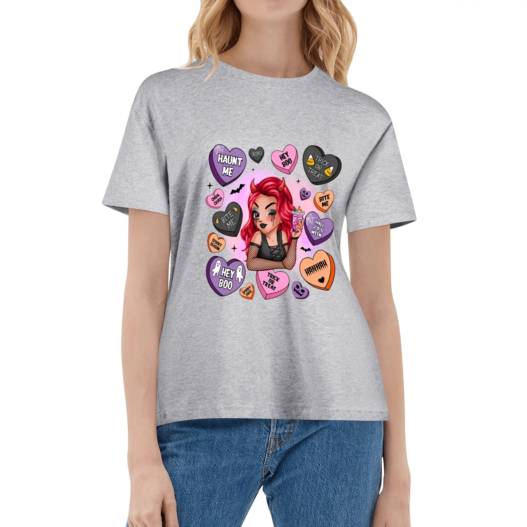 Women's Cotton Front & Back Printing T Shirt - Image 16