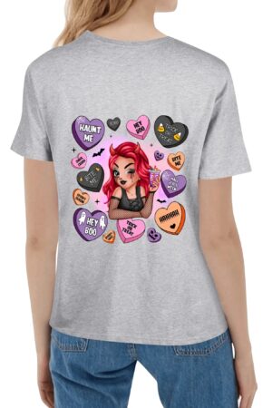 Women's Cotton Front & Back Printing T Shirt