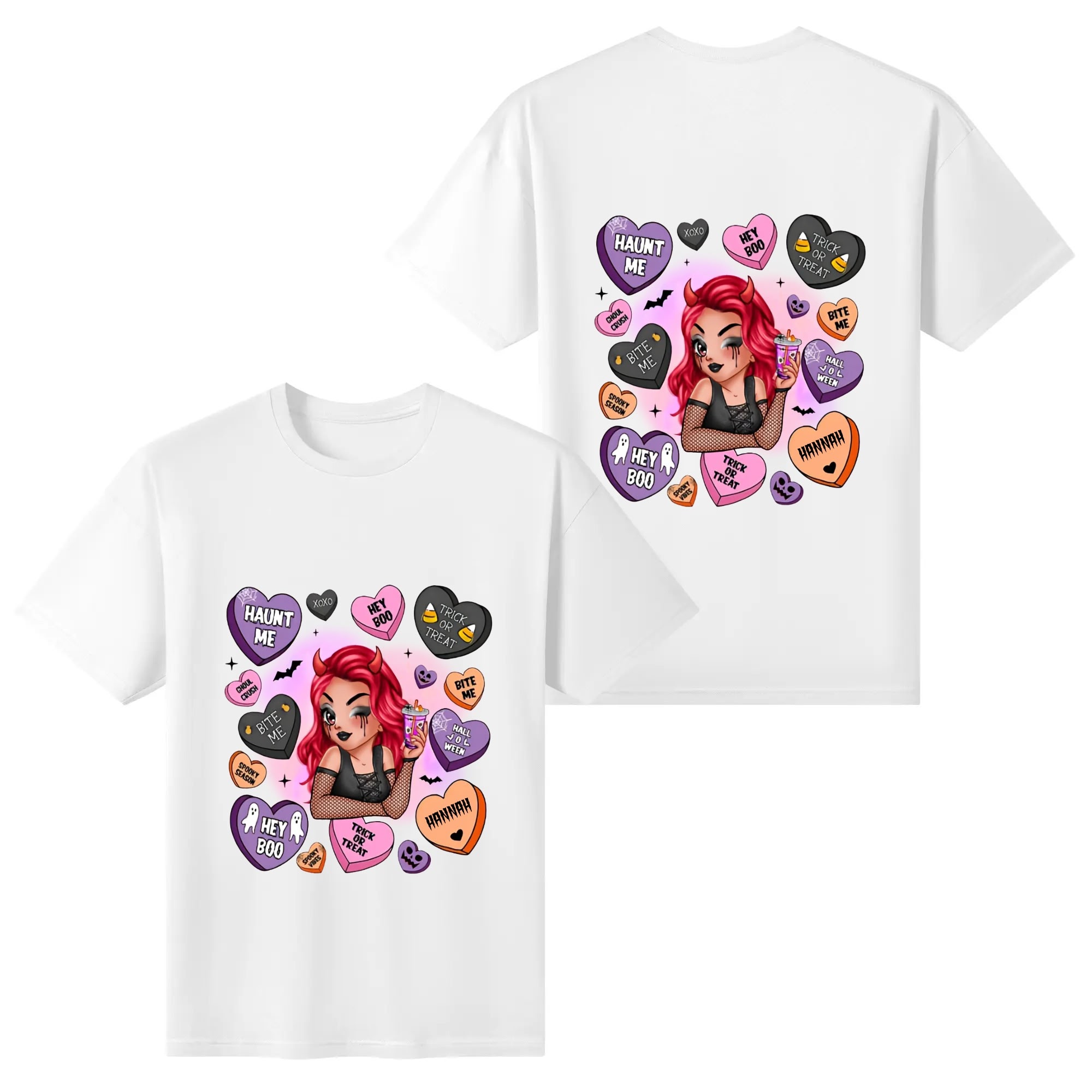 Women's Cotton Front & Back Printing T Shirt - Image 11