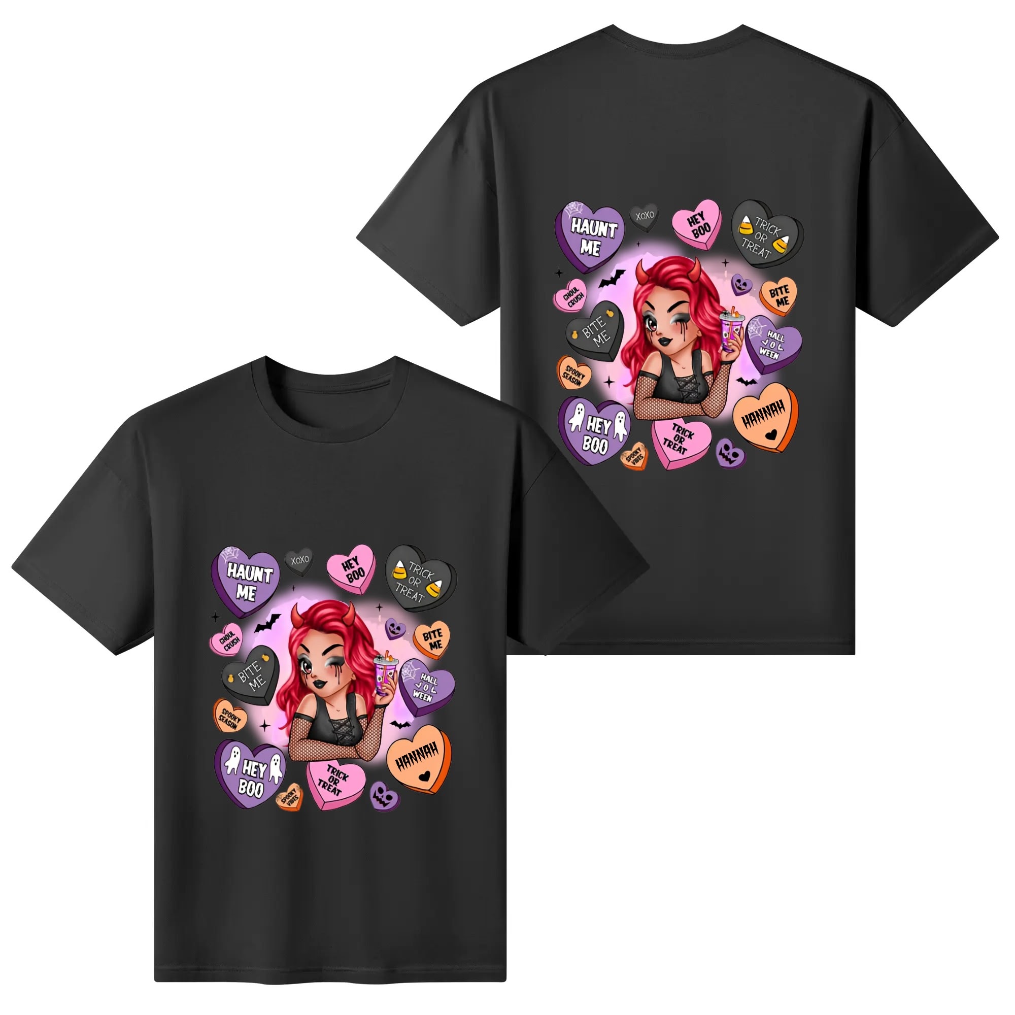 Women's Cotton Front & Back Printing T Shirt - Image 4