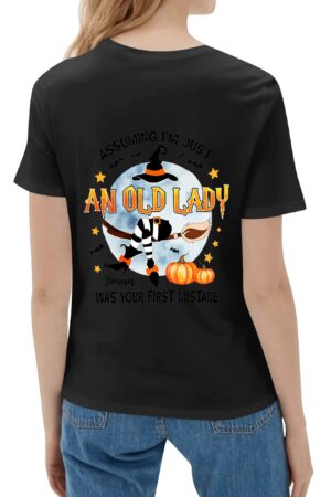 Women's Cotton Front & Back Printing T Shirt