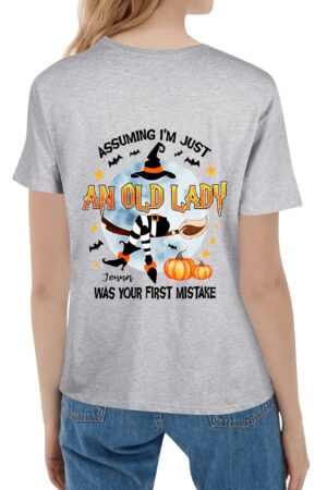 Women's Cotton Front & Back Printing T Shirt