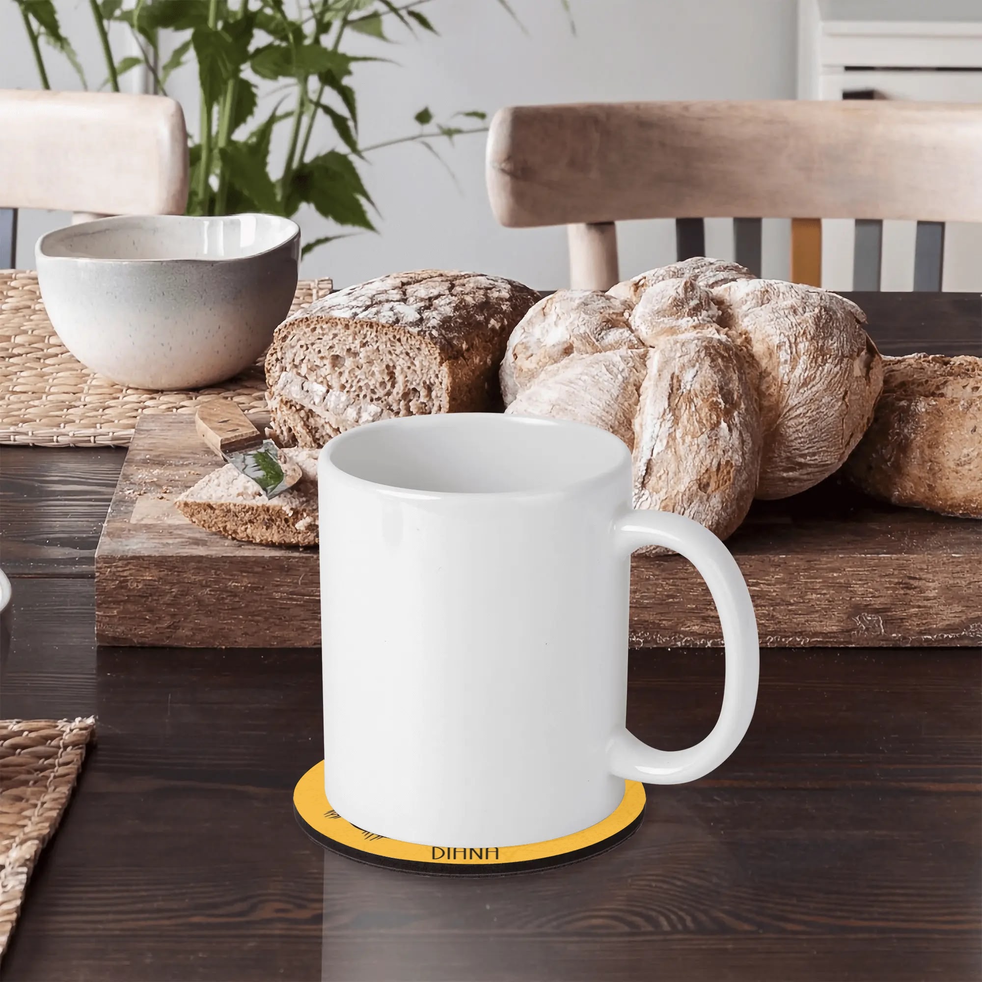 1 Design Round Wood Coaster 4 Pcs - Image 5