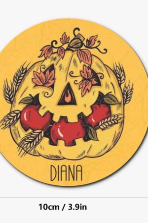 1 Design Round Wood Coaster 4 Pcs