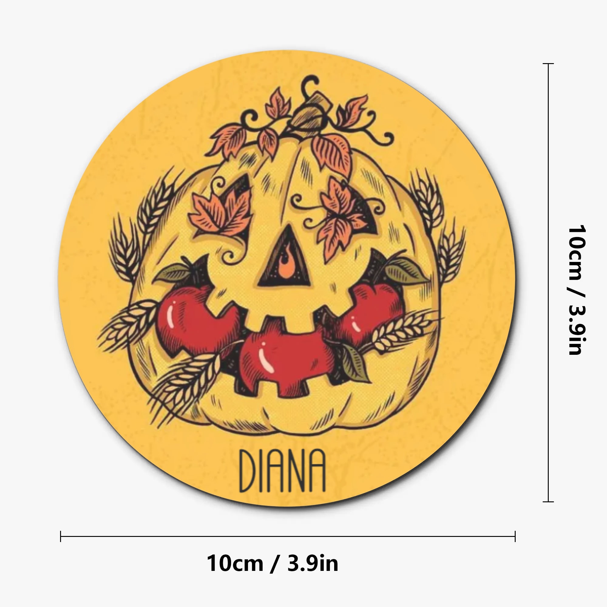 1 Design Round Wood Coaster 4 Pcs - Image 7