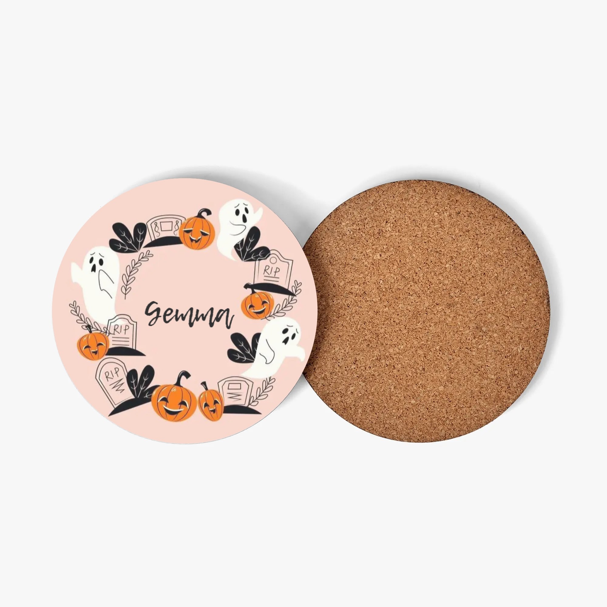 1 Design Round Wood Coaster 4 Pcs - Image 2