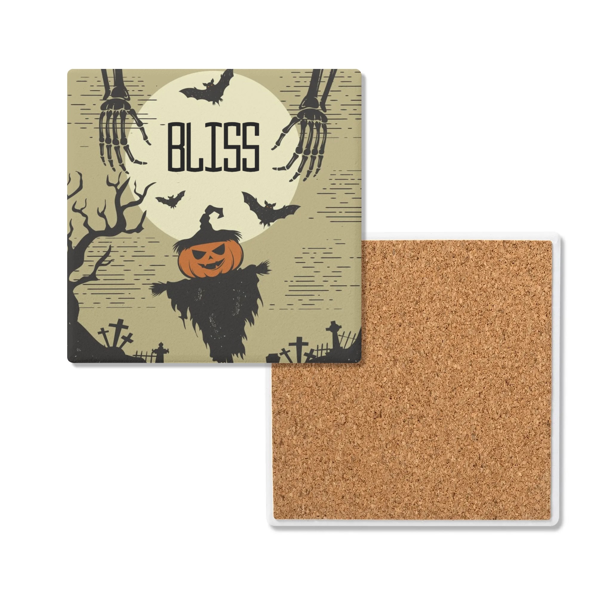 1 Design Square Ceramic Coasters 4 Pcs - Image 2