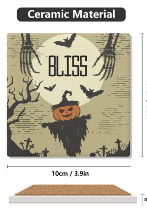 1 Design Square Ceramic Coasters 4 Pcs