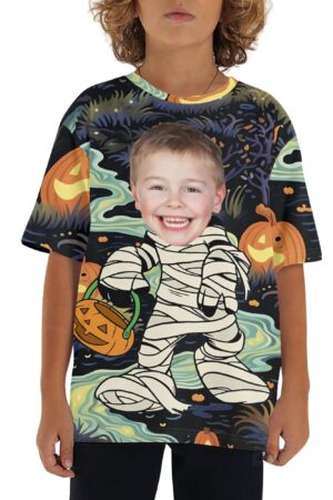 Children's Loose Fit Short Sleeve T-Shirt Pull on Tees