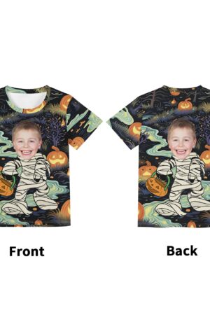 Children's Loose Fit Short Sleeve T-Shirt Pull on Tees