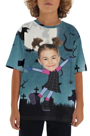 Children's Loose Fit Short Sleeve T-Shirt Pull on Tees