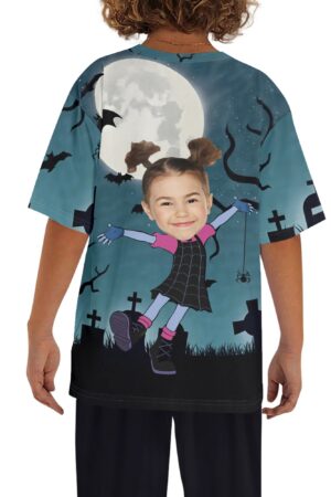 Children's Loose Fit Short Sleeve T-Shirt Pull on Tees