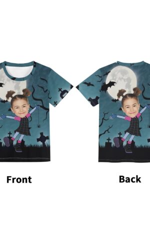 Children's Loose Fit Short Sleeve T-Shirt Pull on Tees