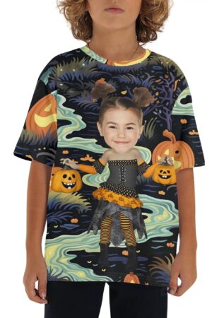 Children's Loose Fit Short Sleeve T-Shirt Pull on Tees