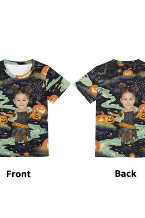 Children's Loose Fit Short Sleeve T-Shirt Pull on Tees
