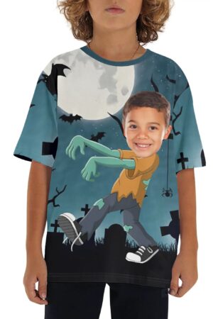 Children's Loose Fit Short Sleeve T-Shirt Pull on Tees