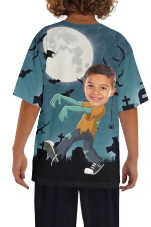 Children's Loose Fit Short Sleeve T-Shirt Pull on Tees