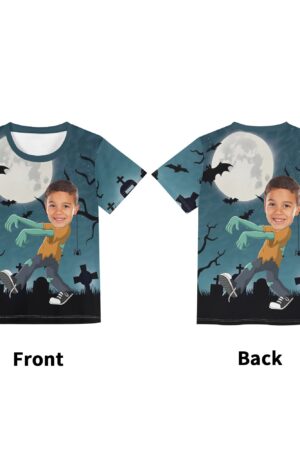 Children's Loose Fit Short Sleeve T-Shirt Pull on Tees