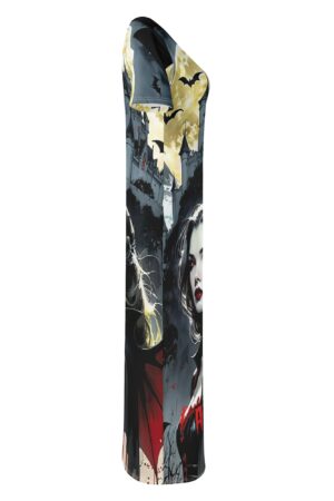 Women's Short Sleeve Dress Casual All Over Print Tshirt Long Dresses