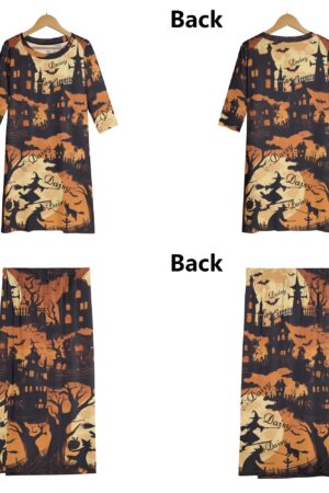 Women's Lightweight Oversize Half-Sleeve T-shirt & Midi Skirt Two-Piece Set