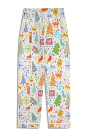 Children's Long Sleeve Nightwear Pajama Set with Pockets