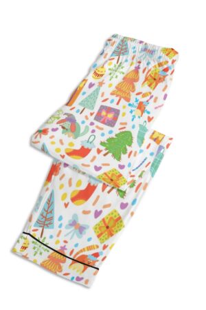 Children's Long Sleeve Nightwear Pajama Set with Pockets