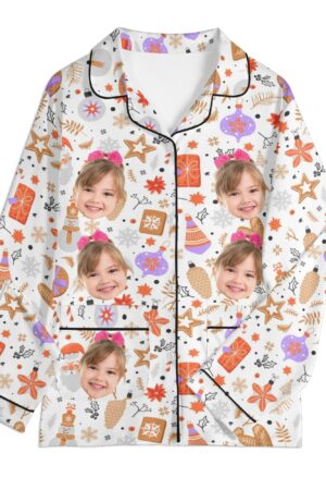 Children's Long Sleeve Nightwear Pajama Set with Pockets