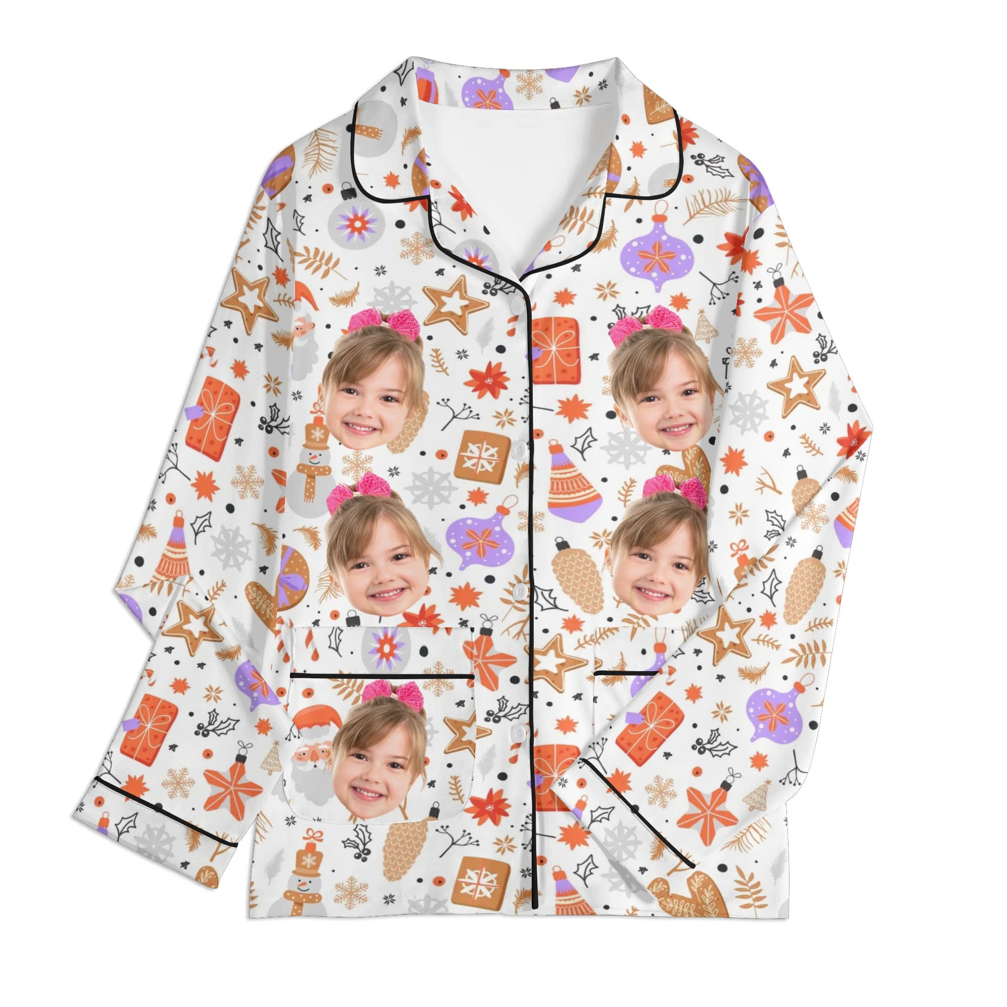 Children's Long Sleeve Nightwear Pajama Set with Pockets - Image 18