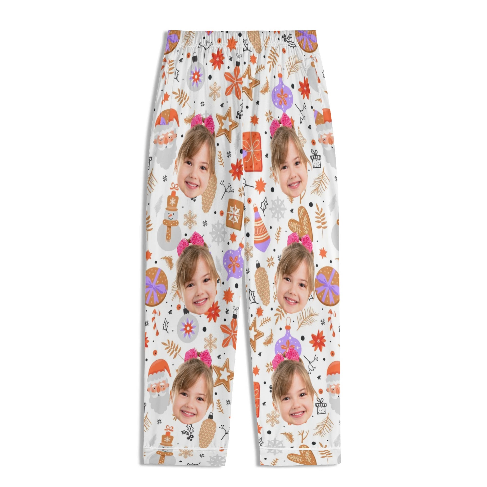 Children's Long Sleeve Nightwear Pajama Set with Pockets - Image 8