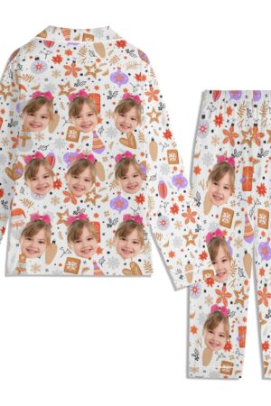 Children's Long Sleeve Nightwear Pajama Set with Pockets