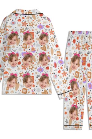 Children's Long Sleeve Nightwear Pajama Set with Pockets