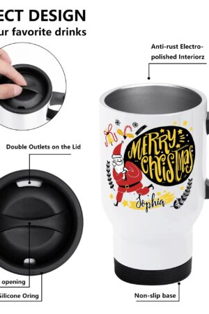 Stainless Steel Travel Coffee Mug (14 oz)