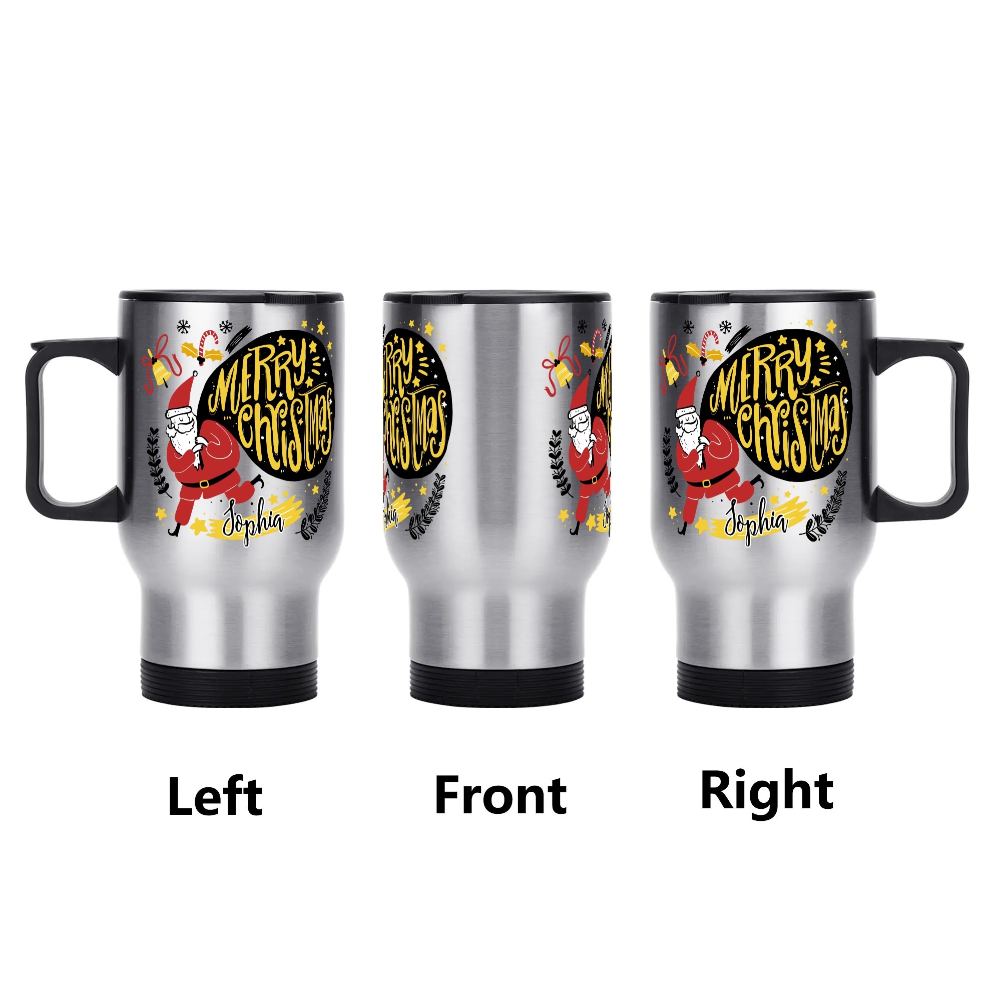 Stainless Steel Travel Coffee Mug (14 oz) - Image 3