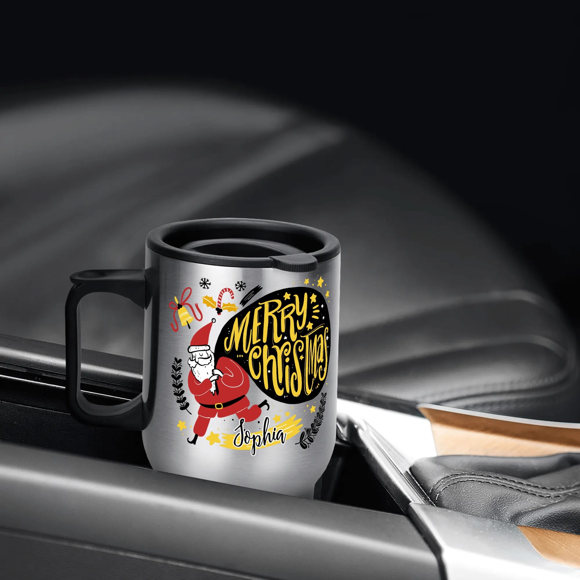 Stainless Steel Travel Coffee Mug (14 oz) - Image 5