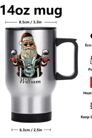 Stainless Steel Travel Coffee Mug (14 oz)