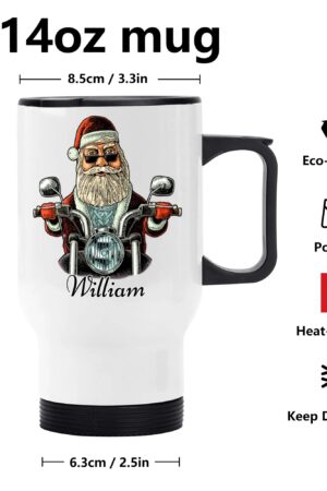 Stainless Steel Travel Coffee Mug (14 oz)