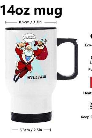 Stainless Steel Travel Coffee Mug (14 oz)