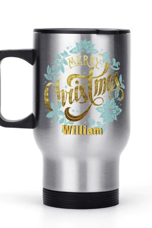 Stainless Steel Travel Coffee Mug (14 oz)