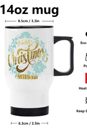 Stainless Steel Travel Coffee Mug (14 oz)