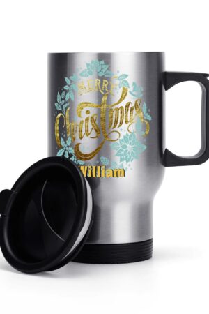Stainless Steel Travel Coffee Mug (14 oz)