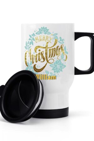 Stainless Steel Travel Coffee Mug (14 oz)