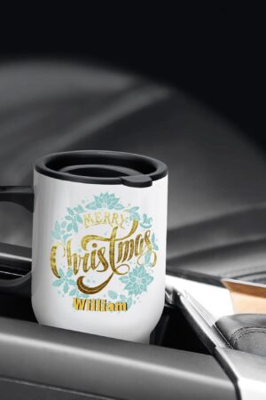 Stainless Steel Travel Coffee Mug (14 oz)