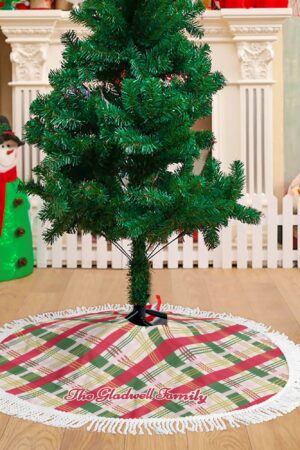 Merry Christmas Fringed Christmas Tree Skirts Decor Home 3 Sizes