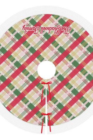 Merry Christmas Fringed Christmas Tree Skirts Decor Home 3 Sizes