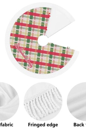 Merry Christmas Fringed Christmas Tree Skirts Decor Home 3 Sizes