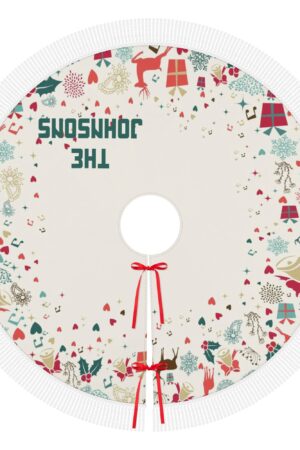 Merry Christmas Fringed Christmas Tree Skirts Decor Home 3 Sizes