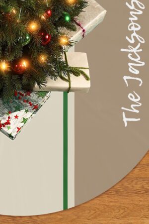 Merry Christmas Snowflake Tree Skirt for Xmas Decor Home 3 Sizes