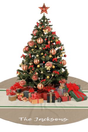 Merry Christmas Snowflake Tree Skirt for Xmas Decor Home 3 Sizes